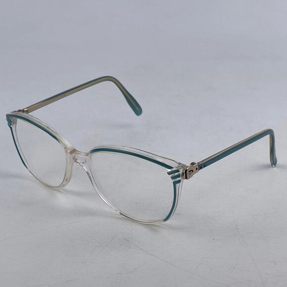 Grasset Bijou Women Eyeglasses Frame Clear Blue Plastic Cat Eye Full Rim 57-17mm main image 5